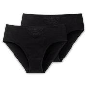 Schiesser Truser 2P Cotton Essentials Tai Panties Svart bomull Medium ...
