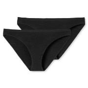 Schiesser Truser 2P 95-5 Organic Cotton Mini Briefs Svart bomull Large...