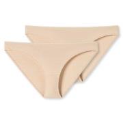 Schiesser Truser 2P 95-5 Organic Cotton Mini Briefs Beige bomull XX-La...