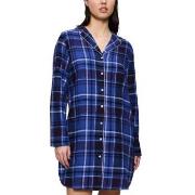 Triumph Boyfriend NDW X Checks Mørkblå bomull 46 Dame