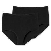 Schiesser Truser 2P 95-5 Organic Maxi Svart bomull 3XL Dame