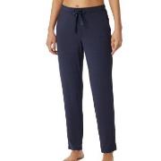 Schiesser Mix and Relax Long Modal Pants Blå modal X-Small Dame