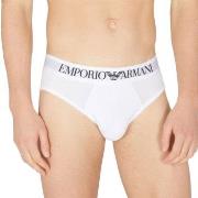 Armani Logo Brief Hvit bomull Medium Herre