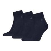 Calvin Klein Strømper 3P Classic Quarter Socks For Men Navy Str 43/46 ...