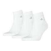 Calvin Klein Strømper 3P Classic Quarter Socks For Men Hvit Str 43/46 ...