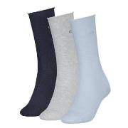 Calvin Klein Strømper 3P Classic Socks For Women Grå/Blå Str 39/42 Dam...