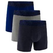Under Armour 3P Perfect Cotton 6in Boxer Marine Small Herre