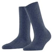 Falke Strømper Women Brick Wall Boot Socks Jeansblå Str 39/42 Dame