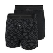 adidas 2P Active Woven Boxer Svart/Grå bomull Small Herre