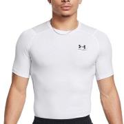 Under Armour HeatGear SS Compression Shirt Hvit Large Herre