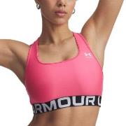 Under Armour BH Mid Branded Sport Bra Rosa polyester X-Small Dame