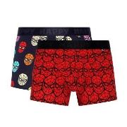 Happy socks 2P Marvel Spider-Man Boxershorts Rød bomull X-Large Herre