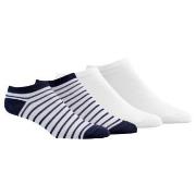 Damella Strømper 4P Ankle Socks Hvit/Marine Str 39/42 Dame