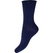 Decoy Strømper 2P Fine Knit Cotton Socks Marine Strl 37/41 Dame