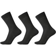 Egtved Strømper 3P Organic Cotton Socks Svart Str 40/45