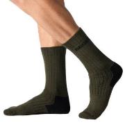 Seger Strømper Wanderer Heavy Wool Socks Mørkgrørnn  Str 43/45
