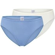 Schiesser Truser 2P Modal Essentials Tai Colored Blå/Hvit modal 40 Dam...