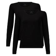 Bamboo basics 2P Lara Knitted  Long Sleeve T-Shirt Svart Large Dame