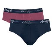 Sloggi 2P For Men Start Midi Multi-colour-2 bomull Large Herre