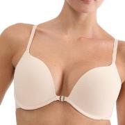 Triumph BH Pure Micro Push Up Bra With Front Closure Beige D 85 Dame