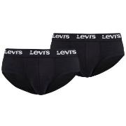 Levis 2P Base Brief Svart bomull Large Herre
