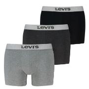 Levis 3P Logo Boxer Briefs Grå/Svart bomull X-Large Herre