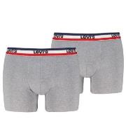 Levis 2P Sportswear Logo Base Boxer Gråmelerad bomull XX-Large Herre