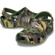 Crocs Classic Camo Clog Unisex Grønn Mønster US J2 (EU 33-34)