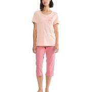 Triumph PK 02 Capri Pyjama Set Rosa bomull 38 Dame