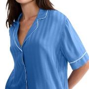 Triumph Amourette Jacquard Boyfriend Shirt Blå viskose 44 Dame