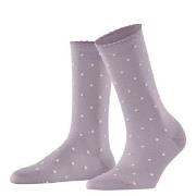 Falke Strømper Spike Dot Women Socks Lilla bomull Str 35/38 Dame