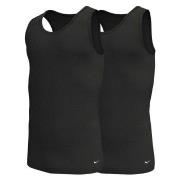 Nike 2P Essential Cotton Tank Top Svart bomull Small Herre