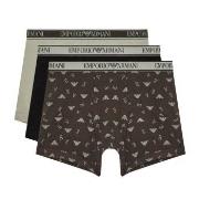 Armani Logo Boxer With Long Leg 3P Mixed bomull Medium Herre