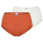 Schiesser Truser 2P Modal Essentials Midi Slips Oransje/Hvit modal 38 ...