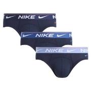 Nike 3P Ultra Comfort Hip Brief Blå polyester Medium Herre