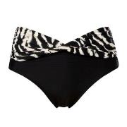 Trofe Artbrush Bikini Midi Brief Svart/Hvit 44 Dame