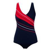 Trofe Chlorine-resistant Swimsuit Marine/Rød polyester 46 Dame