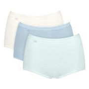 Sloggi Truser 3P Basic Plus Maxi Colored Grå bomull 54 Dame