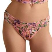 Hanky Panky Truser Printed Low Rise Thong Blomstret nylon One Size Dam...