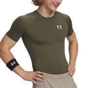 Under Armour HeatGear SS Compression Shirt Militærgrønn Small Herre
