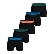 Björn Borg 5P Cotton Stretch Boxer 1719 Svart/Oransje bomull Medium He...
