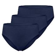 Schiesser Truser 3P Essentials Cotton Briefs Mørkblå bomull 40 Dame