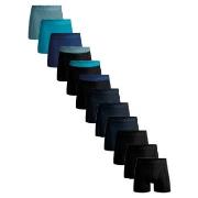 Muchachomalo 12P Cotton Boxers Svart/Blå bomull Medium Herre