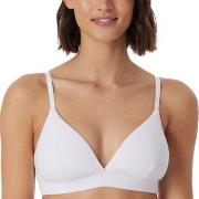 Schiesser BH Pure Rib Organic Cotton Soft Bra Hvit A 85 Dame