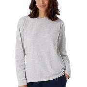 Schiesser Women Mix and Relax Long Sleeved Shirt Lysgrå bomull 40 Dame