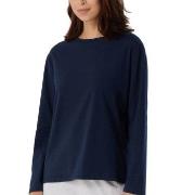 Schiesser Women Mix and Relax Long Sleeved Shirt Mørkblå bomull 48 Dam...