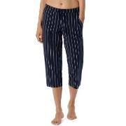 Schiesser Women Mix and Relax Pants Marine Stripet bomull 38 Dame