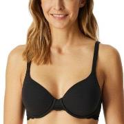 Schiesser BH Unique Cotton Wired Bra Svart bomull A 90 Dame
