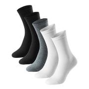 Schiesser Strømper 5P Women Blue Bird Socks Svart/Hvit Str 39/42 Dame