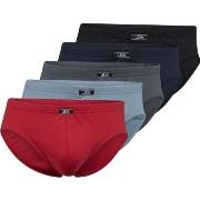 JBS 5P Organic Cotton Mini Slip Brief Svart/Rød økologisk bomull X-Lar...